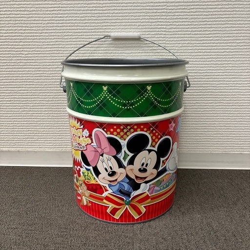 ディズニー　ミッキー　ミニー　ブリキバケツ　ゴミ箱　収納　おもちゃ入れ