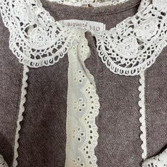 Biquette clubワンピース 110サイズ ブラウンの画像