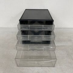 【PLUS】 プラス A4 レターケース 4段 ① 書類ケース 黒 LC-113C 事務用品 N0463の画像