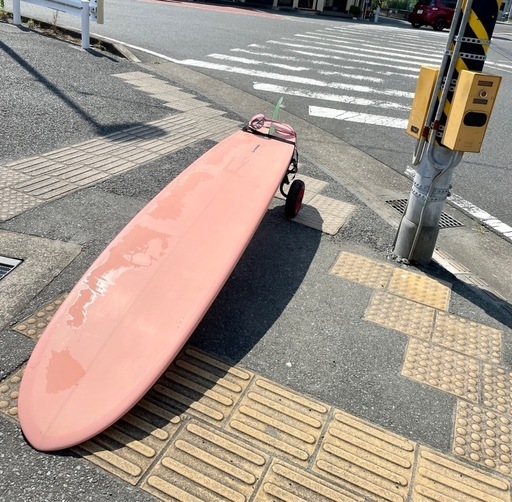 ピンク　サーフボード　ロングボード 9’0”