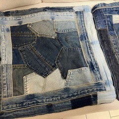 【新品未使用】クッションカバー デニム 2枚セット の画像
