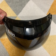 バイクヘルメット3点留めバブルシールド