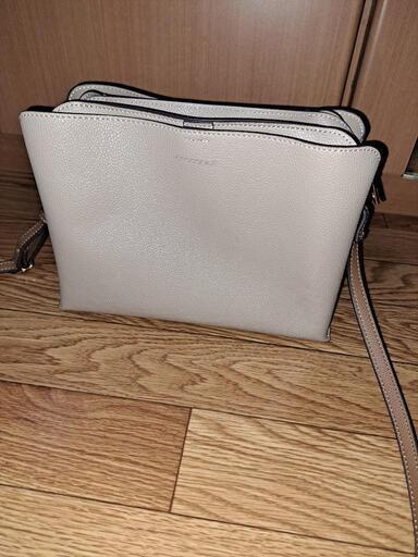 【クロコダイル】 フェイクレザー ショルダーバッグ【美品】