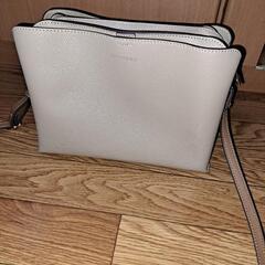 【クロコダイル】 フェイクレザー ショルダーバッグ【美品】