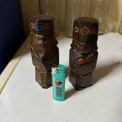 アイヌ　木彫り　まとめて５つの画像