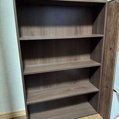 山善(YAMAZEN) 文庫本収納ラック 本棚 ウォルナット 幅...