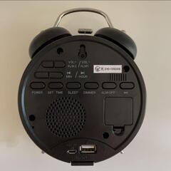 TWINBELL SPEAKER CLOCK ツインベルスピーカークロック 置時計 Bluetooth スピーカー 目覚まし時計 デジタルの画像