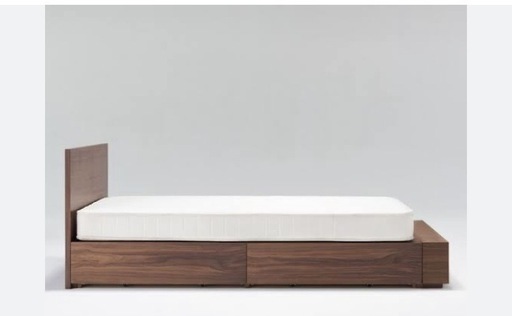 無印良品　ウォールナット　収納ベット シングルサイズ