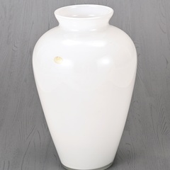 ★ガラス花器＜乳白色＞★未使用