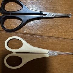 はさみ2本セット　爪切り　つめきり　眉毛　はさみの画像