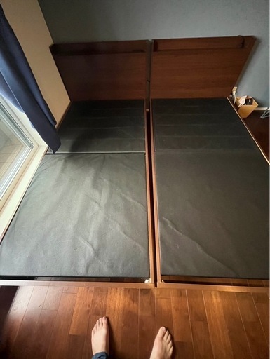 シングルベッドフレーム×2