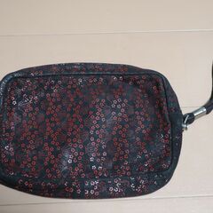 印傳 ポーチ ストラップ付 20×12×4㎝の画像