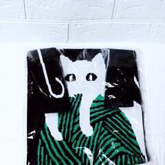 新品！　HUNDRED  ニットバッグ　ネコの画像