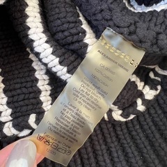ALEXANDER WANG ニットセーター 黒 長袖の画像
