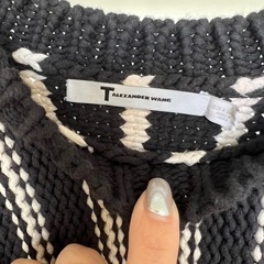 ALEXANDER WANG ニットセーター 黒 長袖の画像