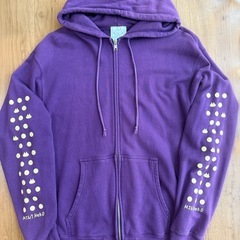 ミントネコのジップアップパーカーの画像