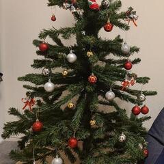 クリスマスツリー　120cm グリーン　飾り付き　オーナメント多数