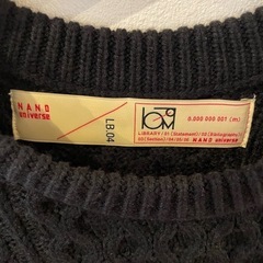最終値下げ　ナノユニバース　ニット　Lサイズの画像