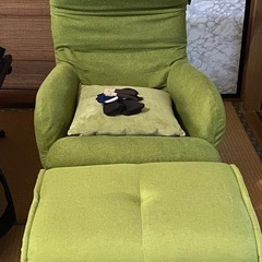 リクライニングチェア　フットスツール　クッション3点
