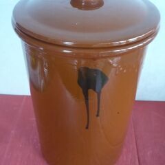 ★　漬物容器　陶器　丸型　漬物　梅　高菜　味噌　らっきょ