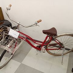 ★ジモティ割あり★  自転車 26インチ レッド クリーニング済...