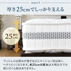 セミダブルコイルマットレスの画像