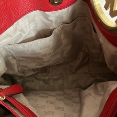 MICHAEL KORS 赤 トートバッグの画像
