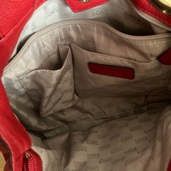 MICHAEL KORS 赤 トートバッグの画像