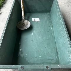 (取引中)DIY 左官 土木 建築など トロ箱②オマケ:ひしゃく付