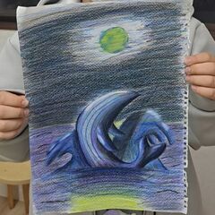 【アトリエべる王子教室】冬☃️のイルミネーション✨を描こうの画像
