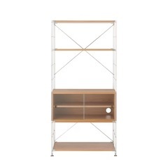 無印良品】ステンレスユニットシェルフ・オーク材・カップボードセット