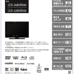 32インチ録画機能BluRayDisc搭載の画像