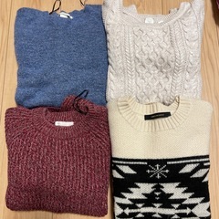 レディース セーター 長袖 冬服 ロンT デニムシャツ チェックシャツ ボーダー H&M　　INGNIの画像