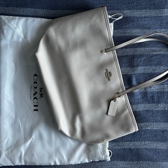 COACH ホワイト トートバッグ 保存袋付き【未使用品】