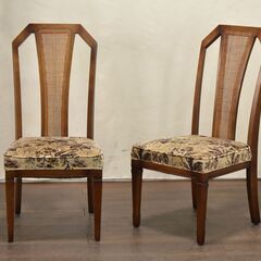 ≪zyt1735ジ≫ [2脚セット] maruni/マルニ木工 地中海 ニースチェア ① ダイニングチェア 英国アンティーク調/ヴィンテージ家具/1980年代 中古家具/宮城県仙台市 61027-03の画像
