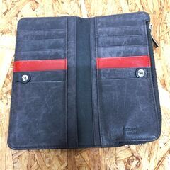【A84】折りたたみ長財布 takepki kuchi レッドの画像