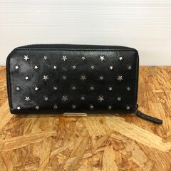 【A56】ラウンドファスナー長財布 JIMMY GHOO  スタースタッズの画像