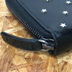 【A56】ラウンドファスナー長財布 JIMMY GHOO  スタースタッズの画像