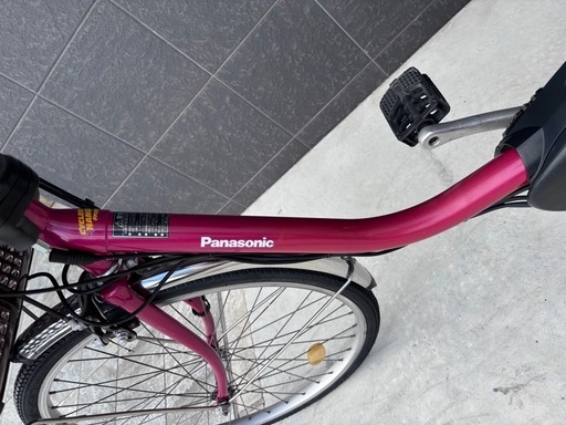 大阪府 無料配達 パナソニック 電動アシスト自転車 ピンク 24インチ