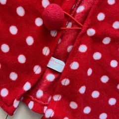 ★子供服フリマしてます★　ミニー ポンチョ ディズニー リゾート正規品 女の子　防寒着 ベビーカー ひざかけ にも♪の画像