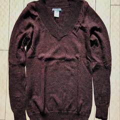 【中古品】GAP　セーター　羊毛100%　ブラウン　焦げ茶色　Sサイズ