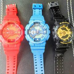 3個とも電池交換済　G-SHOCK3本セット　ジーンズ柄希少