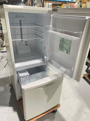 ★Panasonic★2D冷蔵庫 NR-B14FW 2021年 138L ホワイト 右開き 耐熱トップテーブル 一人暮らし オフィス 