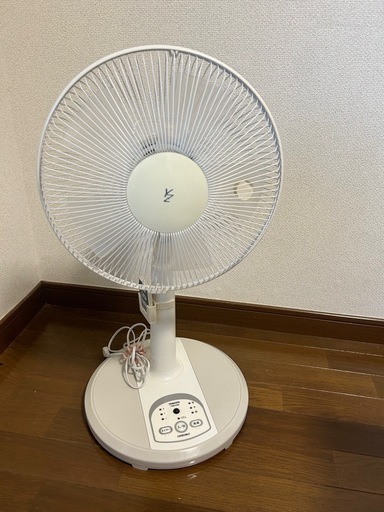 山善　扇風機　リモコン付き