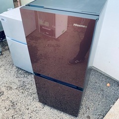 ♦️Hisense2ドア冷凍冷蔵庫【2019年式】HR-G13A-BR