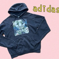 “adidas”オリジナルス/ボタニカルトレフォイルパーカーM/...