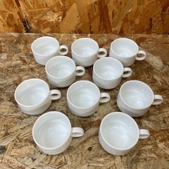 C(6812)①白いコップ 10個セット コーヒーカップ ティー...