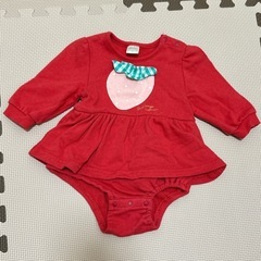 【美品】いちご ボディスーツ 70