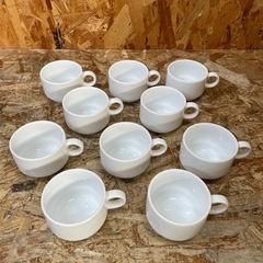 C(6813)②白いコップ 10個セット コーヒーカップ ティー...