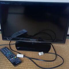 シャープ液晶テレビ 19V型 2015年製 リモコン BCASカ...